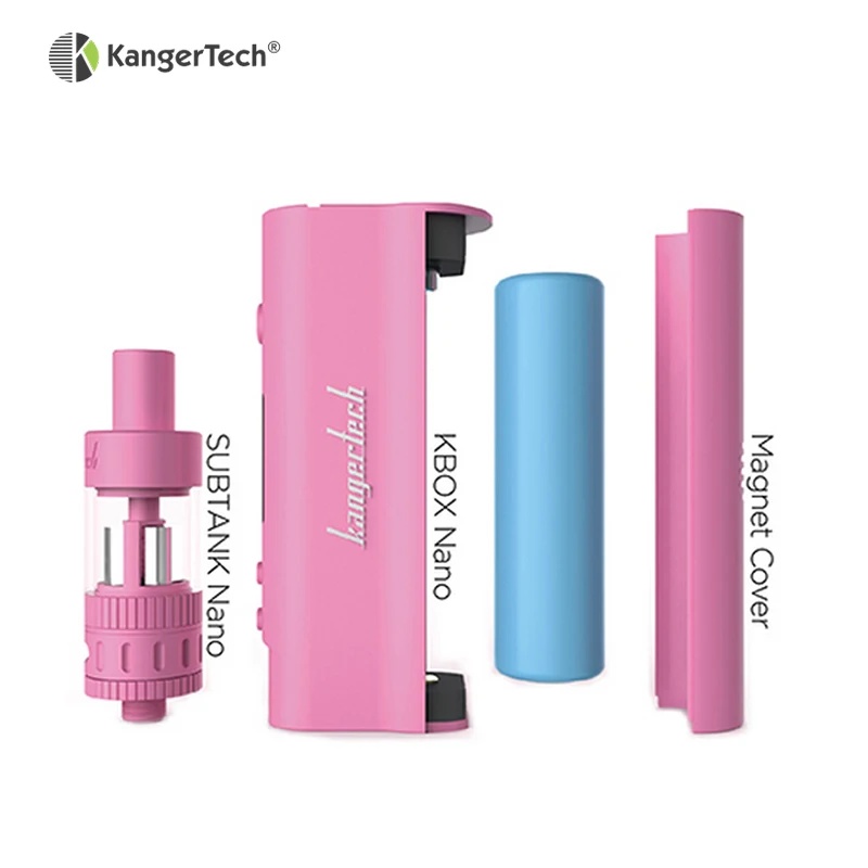 Продвижение Kangertech Subox Nano Vape Starter Kit с Вт 50 Kbox поле Mod и бак нано атомайзер без 18650