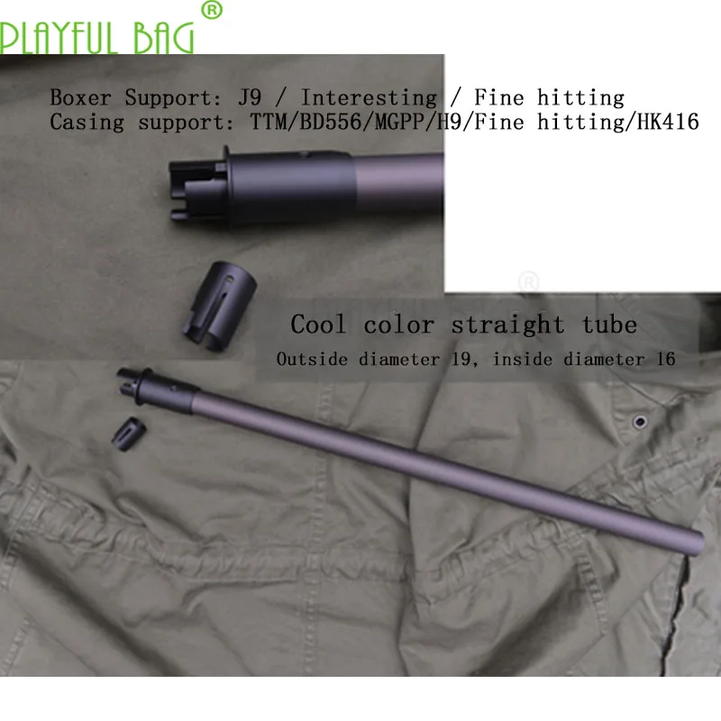 1PCS FFRAS обновленный материал fishbone MK12-MOD1 аксессуары черный бык AR-TTM-BD556 модифицированный резьбовой порт общий водяной пистолет M27 - Цвет: 1PCS