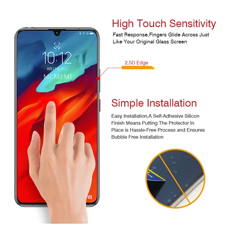 Защитная пленка для экрана телефона Lenovo Z6 Pro закаленное стекло 9H ультра-тонкая