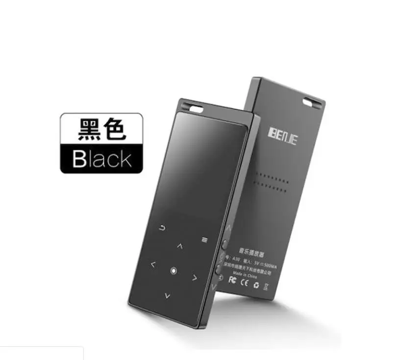 Benjie M3 Bluetooth MP3 плеер портативный аудио 8 Гб со встроенным динамиком музыкальный плеер рекордер FM Сенсорное радио - Цвет: blk