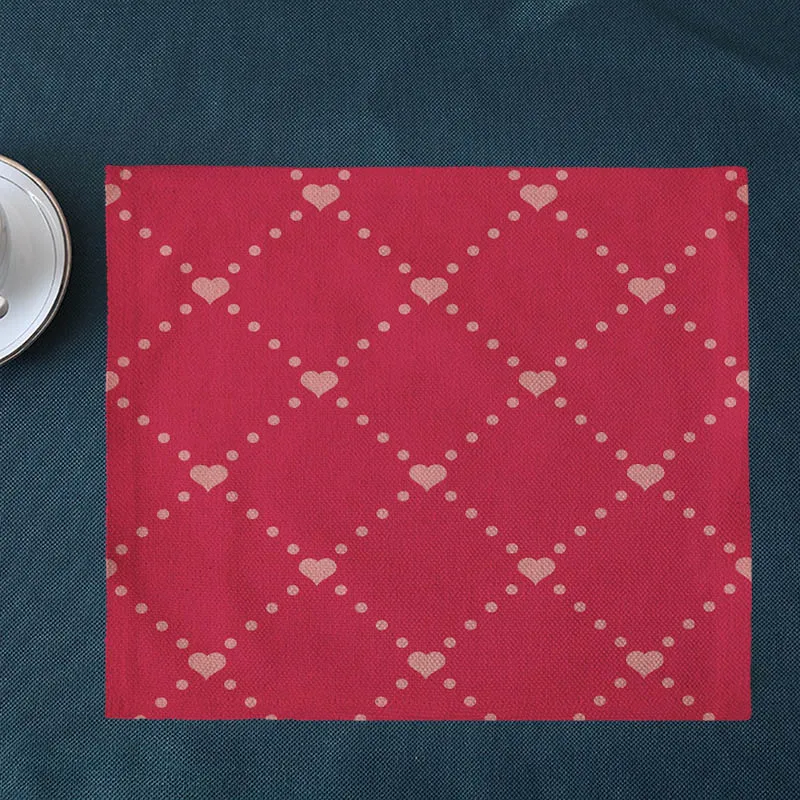 Современные просто Новый Геометрическая любовь узор печати хлопок конопли