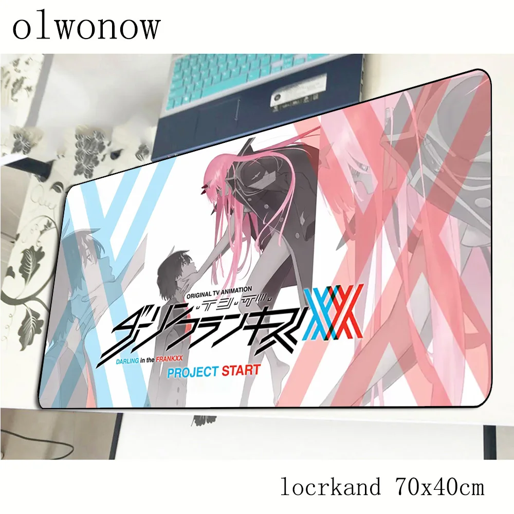 Darling в franxx коврик для мыши 70x40 см HD узор колодки лучший игровой геймер модные