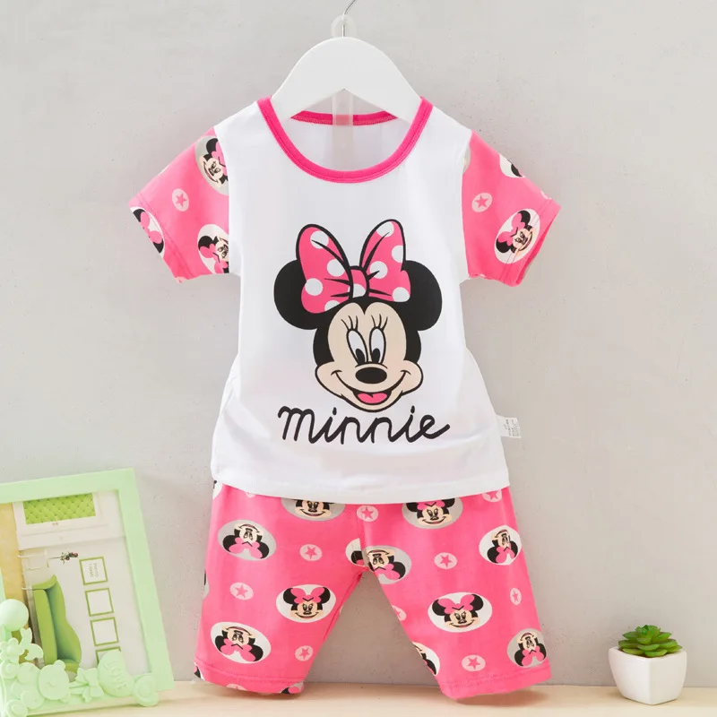 Girls Summer Clothing Sets T-shirts +Shorts Suits Cotton for70-130cm Children G086 | Детская одежда и обувь