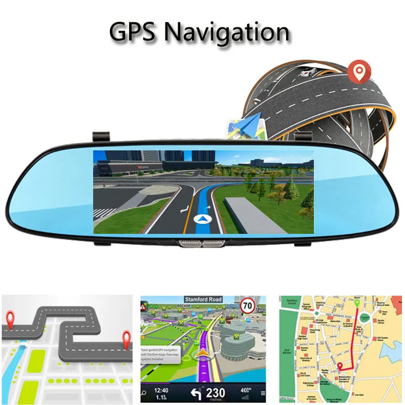 Jiluxing 7 &quotAndroid 5 0 зеркало заднего вида 1080P Автомобильный видеорегистратор 3G GPS