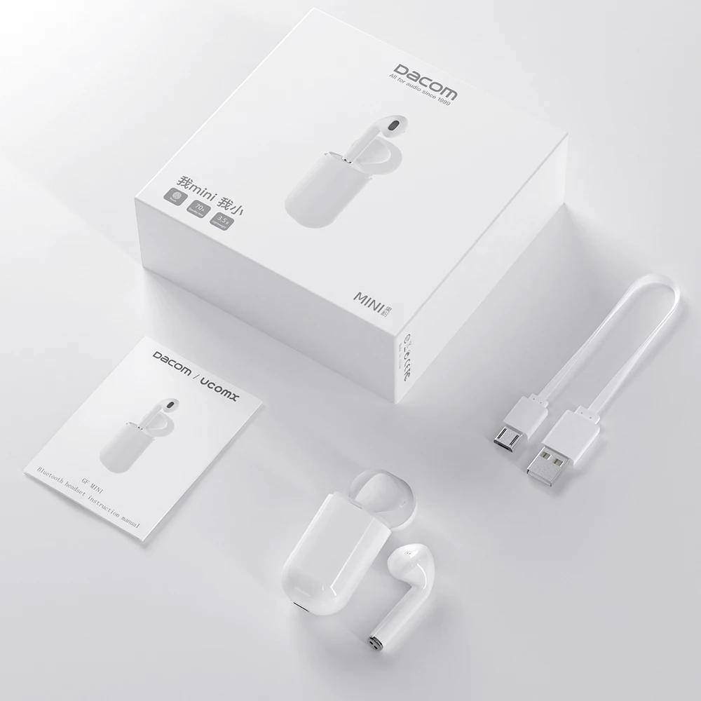 DACOM мини беспроводные наушники один Bluetooth 5 0 гарнитура с сенсорным управлением Hands