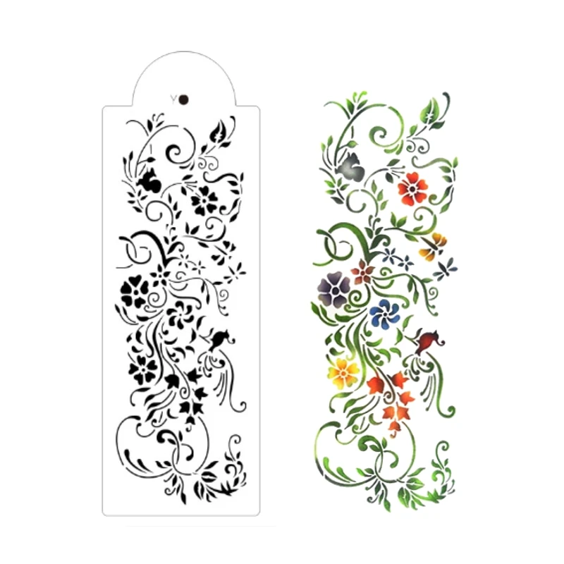 Цветочный пластиковый трафарет для торта Aomily аэрограф печенья помадки формы