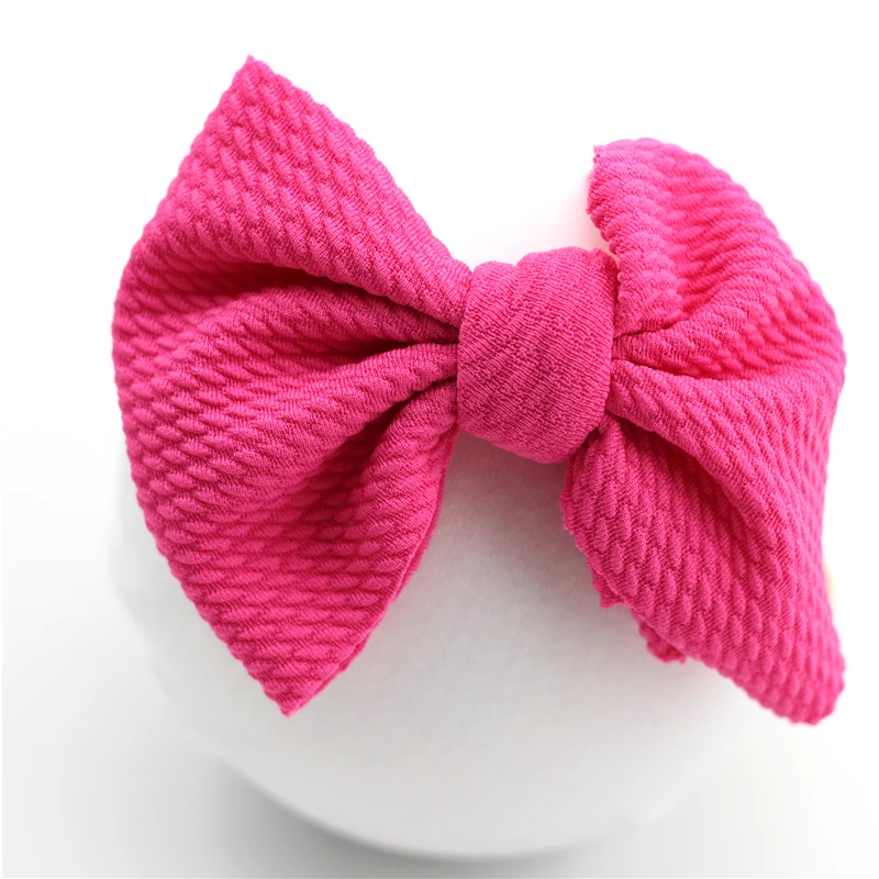 Повязка на голову с большим бантом для маленьких девочек обруч из нейлона