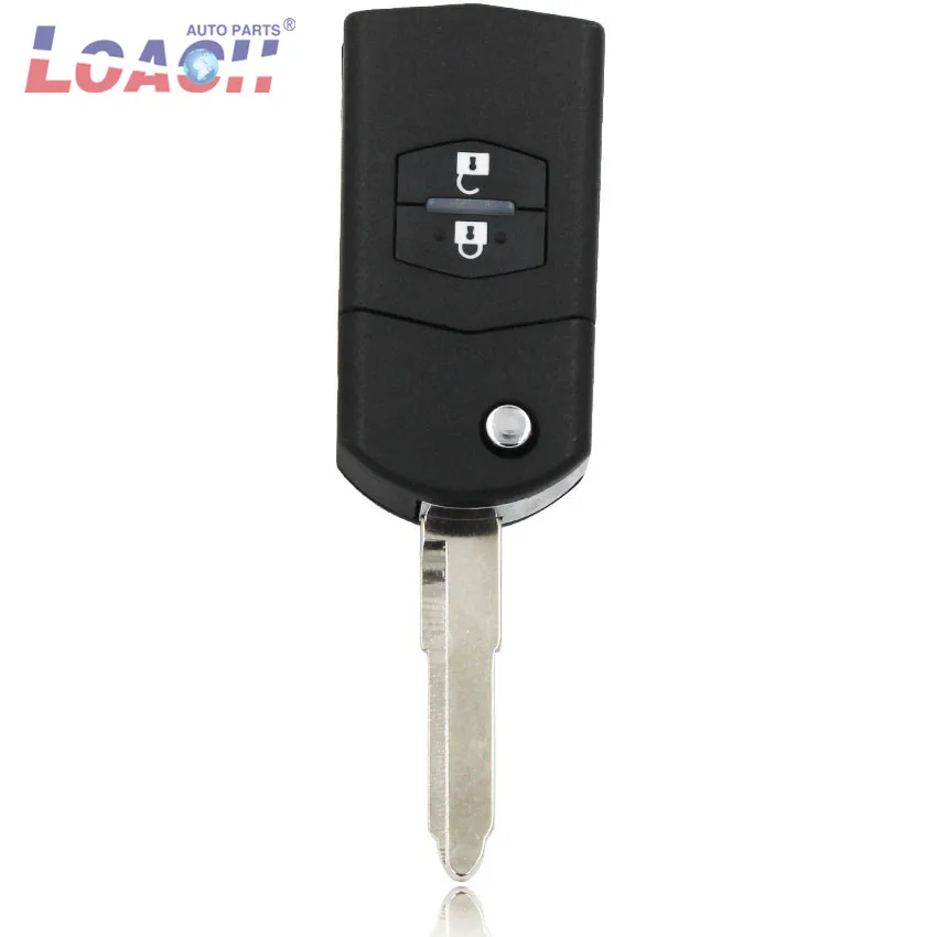 2 кнопочный складной дистанционный ключ без ключа 433 МГц с входом чипа 4D63 для Mazda 5