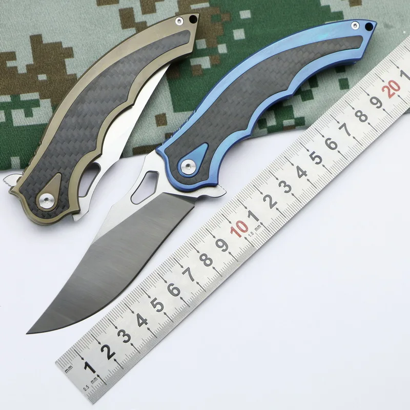 Lovocoo ин коготь M390 лезвие шариковый подшипник Флиппер складной нож Titanium Ручка