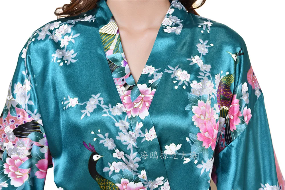 Лидер продаж фиолетовые женские халаты из искусственного шёлка кимоно юката