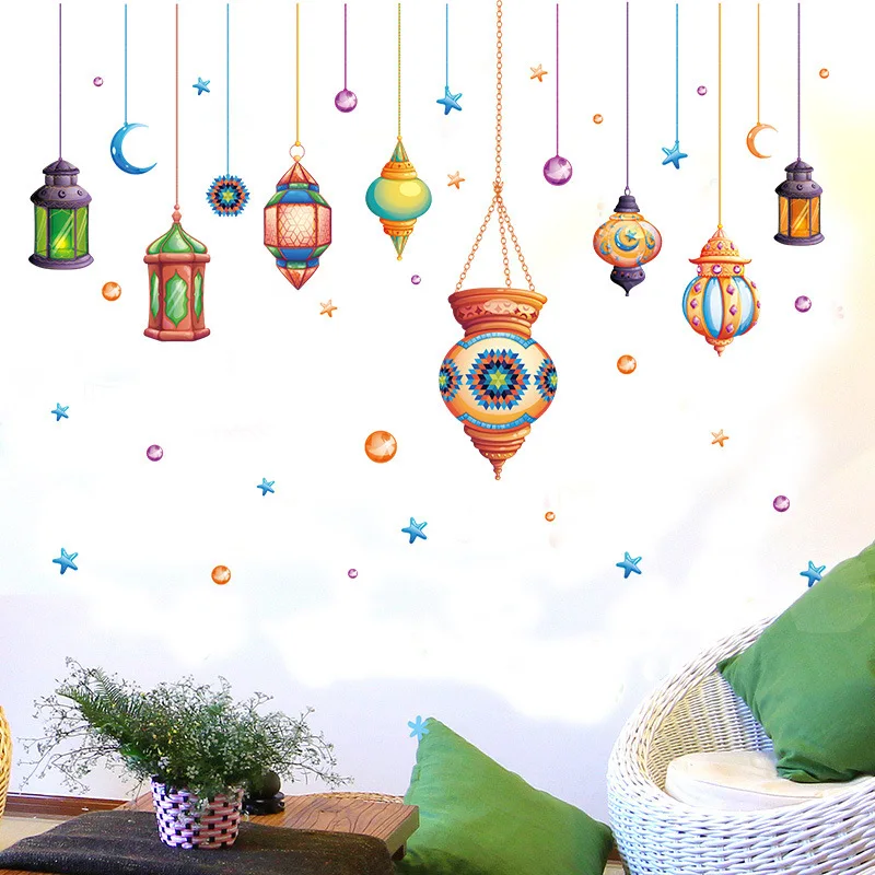 Модные большие настенные стикеры в виде люстры домашний декор гостиная сделай