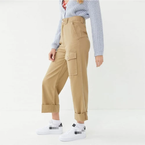 Новинка 2019 свободные джинсы в стиле хип-хоп мешковатые брюки-карго для женщин