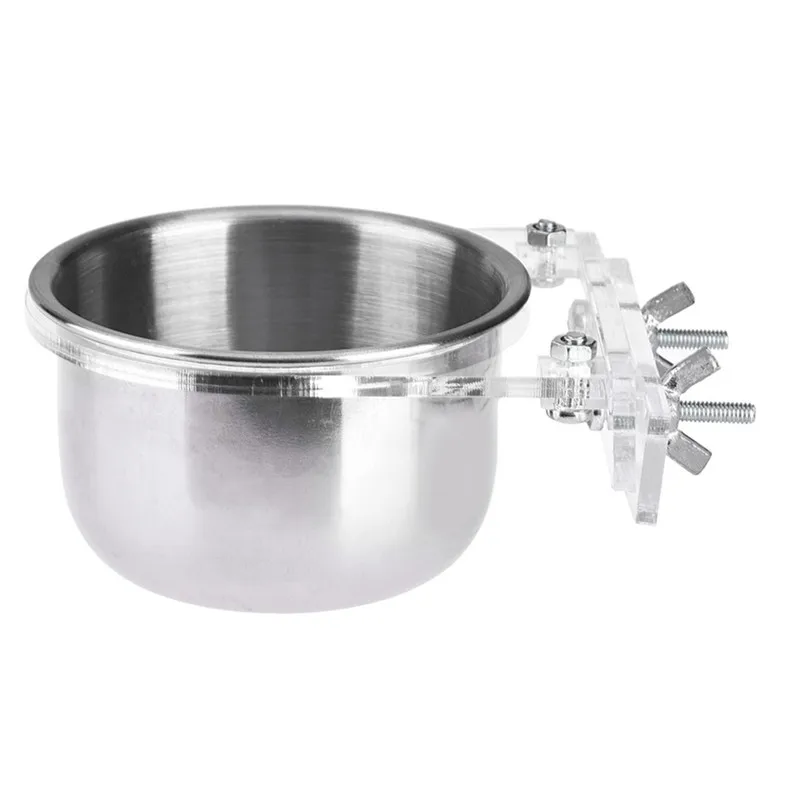 Миска для кормления домашних животных из нержавеющей стали с попугаем чаша Cockatiel