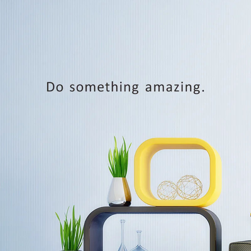 

Сделать что-то удивительное вдохновляющие наклейки на стену для гостиной, спальни, Декор, современные украшения для дома, Наклейки на стены, обои