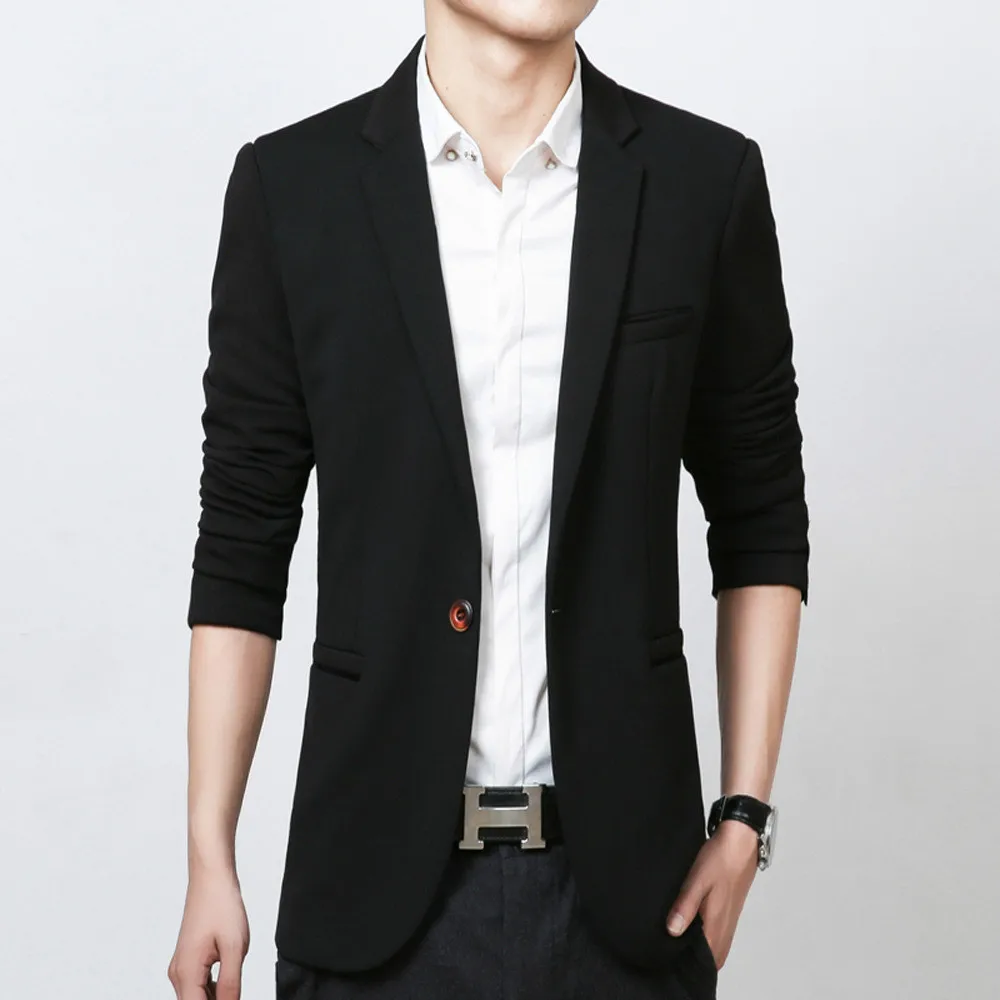 2017 Корейская версия нового модного повседневного маленького костюма мужской