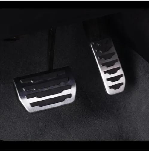 2 шт. из нержавеющей стали акселератора педаль тормоза Декоративные наклейки для