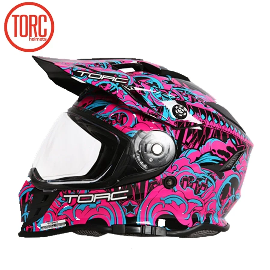 Бесплатная доставка 1 шт. TORC полное лицо точка ECE флип гонки внедорожные Capacete