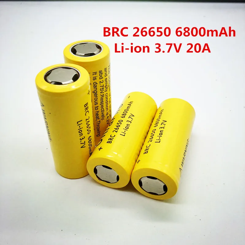 BRC26650-20A 5000mah li-ion 3,7 v 20A разрядка электроинструментов батареи и фонари перезаряжаемые батареи