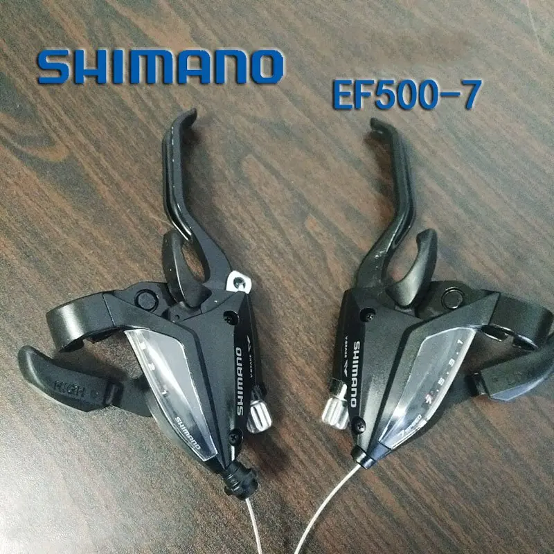 SHIMANO, ST-EF500-7, 8 велосипедных тормозов, набор, MTB, тормозные рычаги и рычаги переключения передач, 3x7 S, 3x8 s, 21 s/24 s