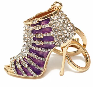 Женские хрустальные на высоком каблуке стразы брелок Сумочка Сумки с подвеской в