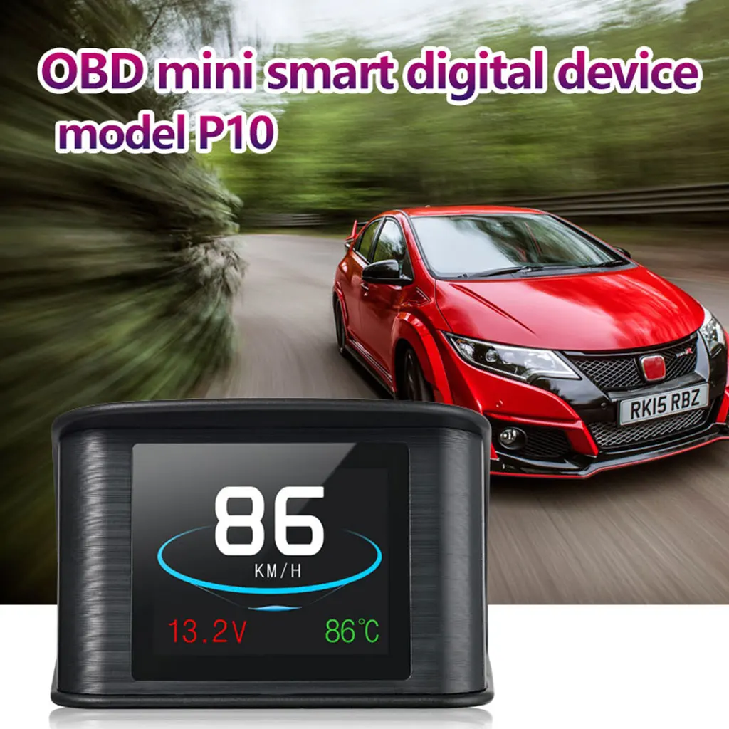 2 6 &quotP10 автомобилей HUD Head-up Дисплей OBD2 II лобовое стекло проектор расход топлива