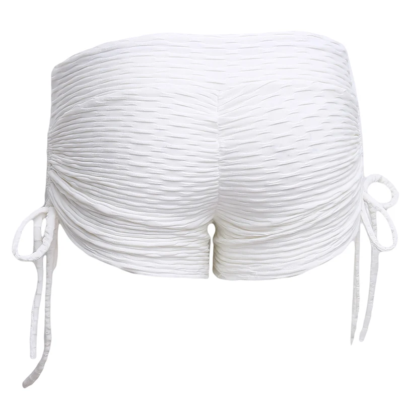 

Women Fitness Shorts Quick Dry Breathable Fitness Casual Solid Shorts Side Lace Up Shorts pantalon corto