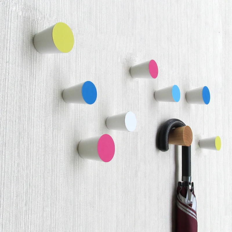 Короткий деревянный крючок для халата цилиндрическое украшение пальто