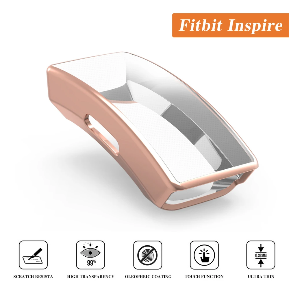 ТПУ чехол для часов Смарт браслет защитная пленка Силиконовый Fitbits Inspire & HR