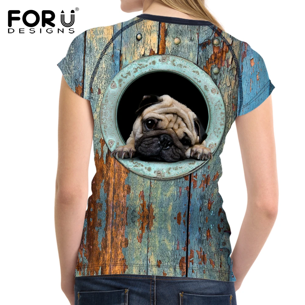 Футболка FORUDESIGNS для женщин новинка 2018 летняя футболка в стиле Харадзюку С 3D