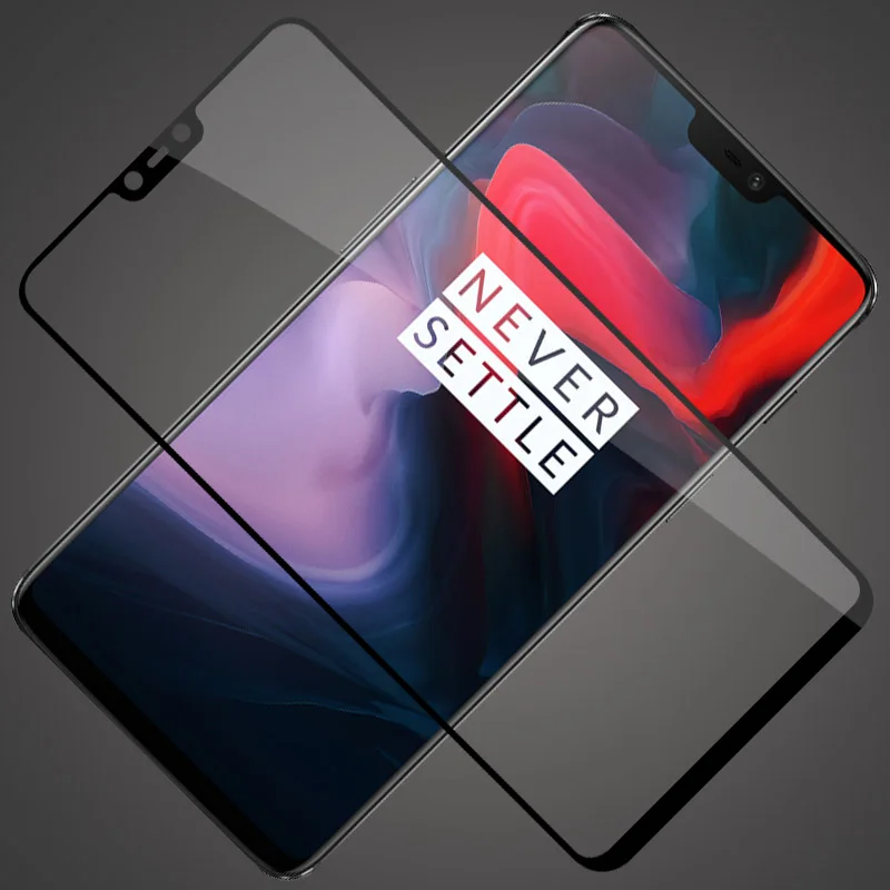 Oneplus 6T закаленное стекло Mofi защита экрана 9H 2.5D жесткий черный край Передняя