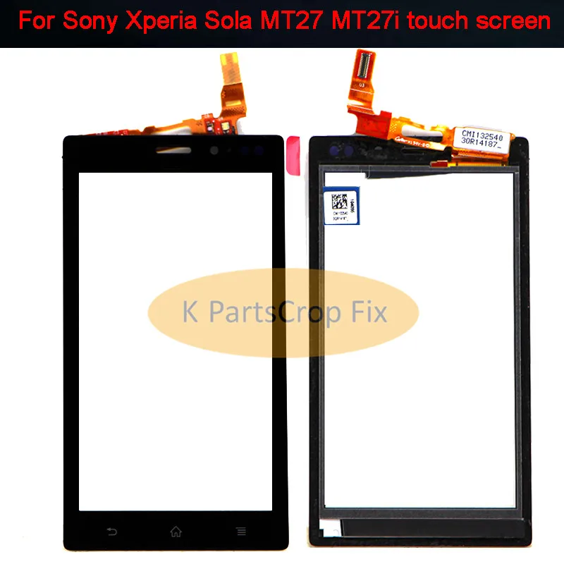 Сенсорный экран 3 7 дюйма для Sony Xperia Sola MT27 MT27i дигитайзер переднее стекло объектив