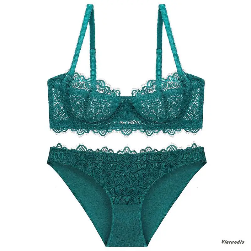 Новинка 2019 года кружево женское нижнее белье с бантиками комплект 1/2 чашки