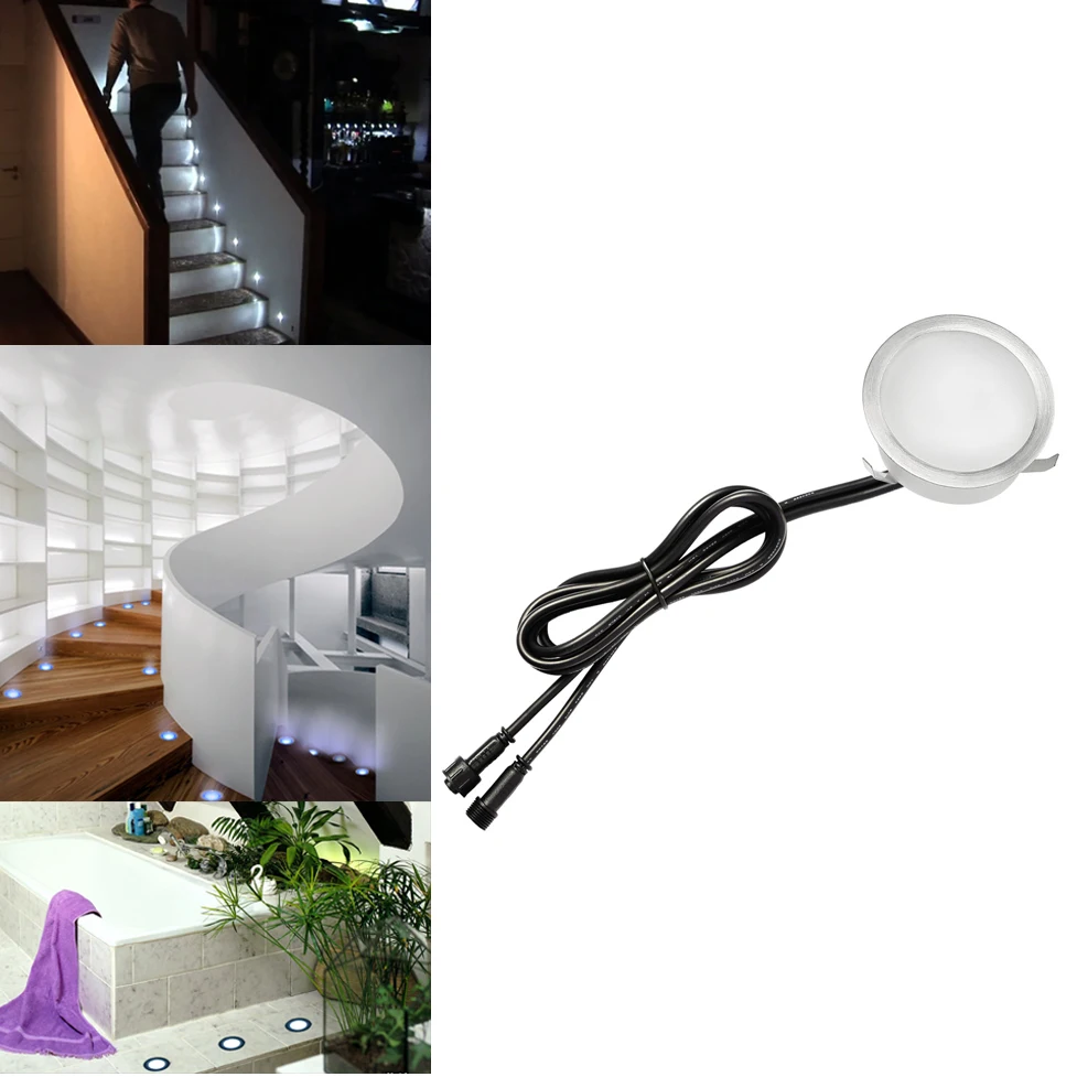 12В СИД в земле свет утопленный пол/настил ламинат напольный Plinths шаг