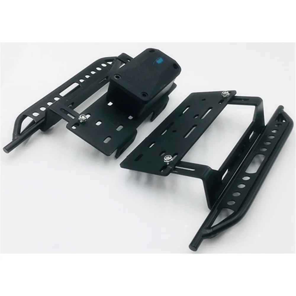 

1Pair Metal Side Step Plate Pedals for 1/10 Axial 90046 SCX10 SCX10ll RC Car Parts Metal Lateral Plate Board with Receiver Box
