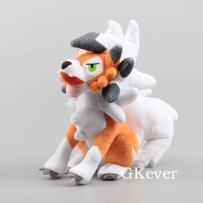 

Cartoon Lycanroc Dusk Midday Midnight Version 25-32 CM Rugarugan Blue Color Wolf Soft Toys Kids Gift