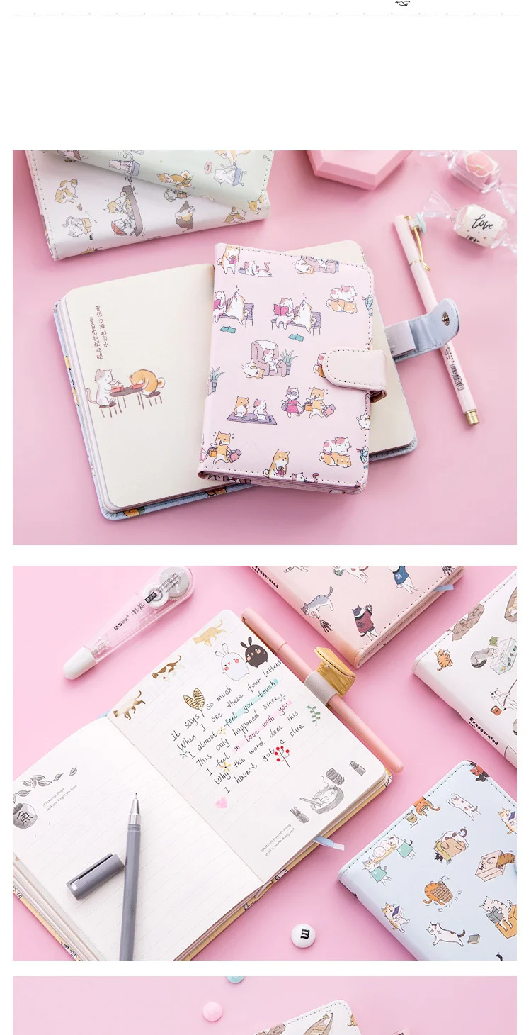 Kawaii блокнот рубанок bullet journal Еженедельный ежемесячный органайзер для подростков дневник Биндер программа расписание офисные школьные канцелярские принадлежности подарок