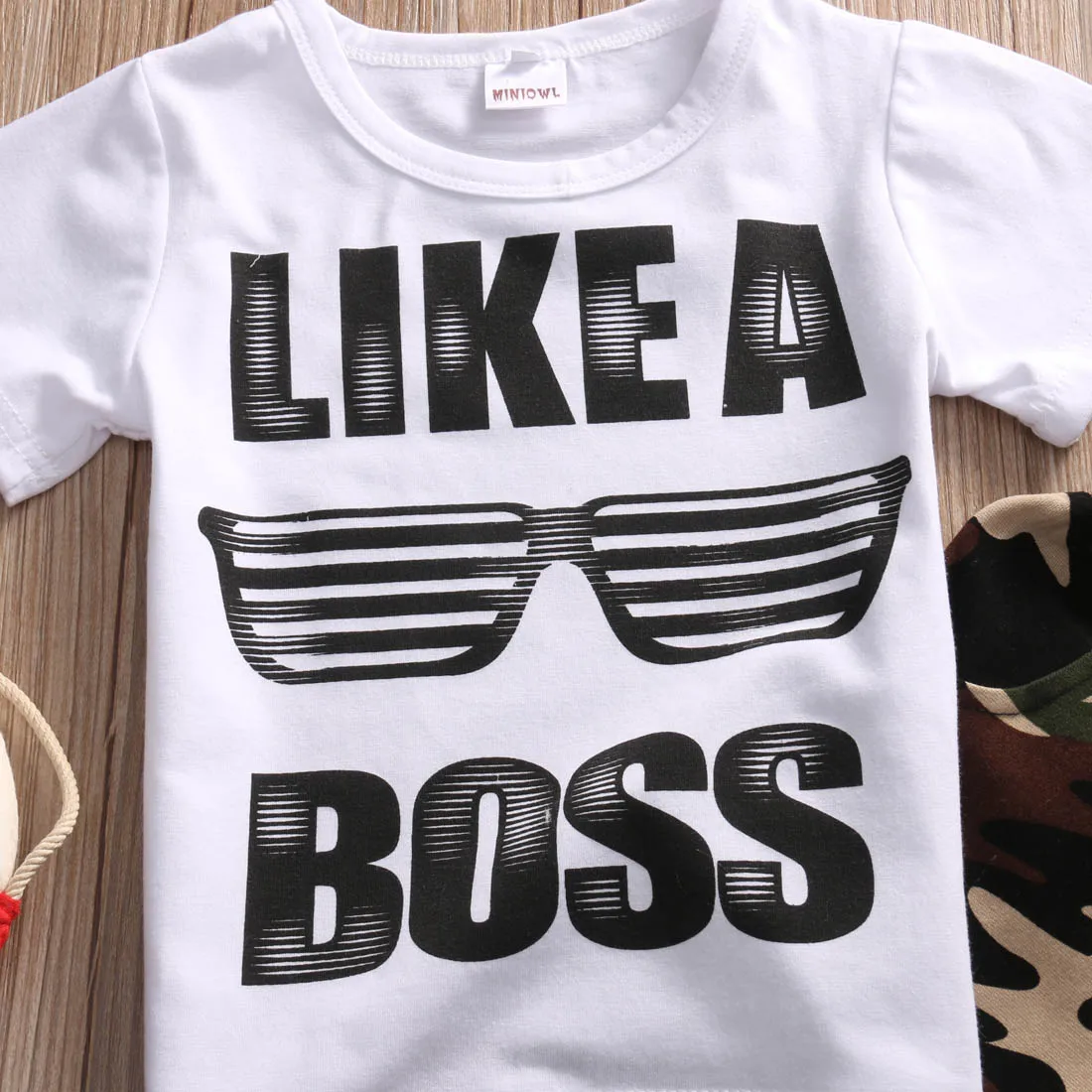 Повседневная одежда с надписью Like a Boss детские летние наряды для малышей Дети в