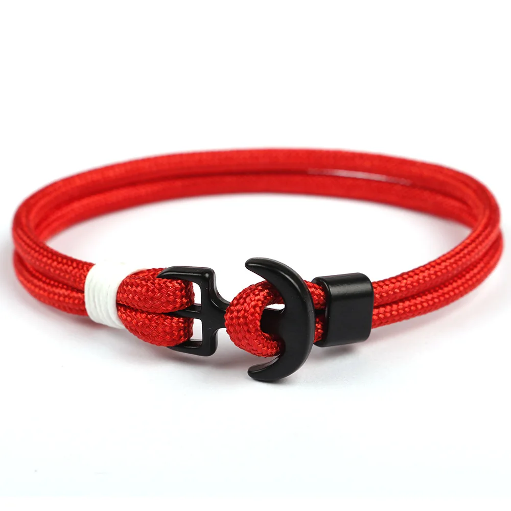 Новинка 2019 модный браслет с якорем мужской ручной работы для выживания мужские