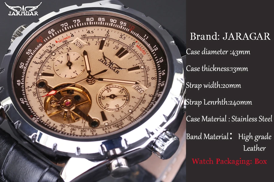 

Mens watches Automatic mechanical watch tourbillon clock leather Casual business wristwatch relojes hombre top brand luxury