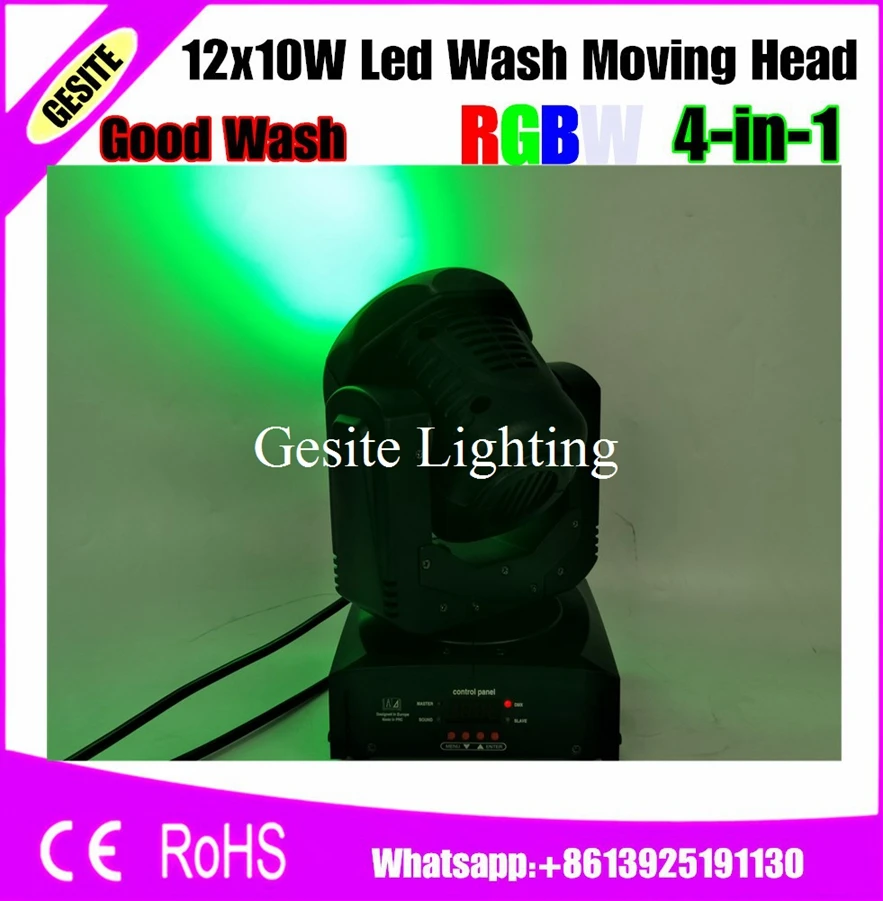 6 шт./лот новинка Cree Led 12x10 Вт LED moving head light RGBW 4в1 10 12 шт. цветной цветочный эффект