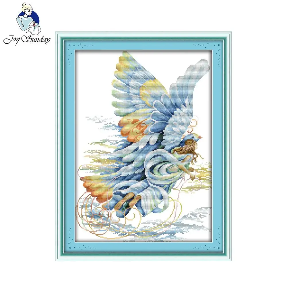 Joy Sunday рисунок летающего ангела настенные художественные китайские наборы для