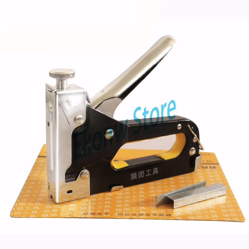 3-сторонний степлер для гвоздей с степлером деревянной мебели двери и обивки