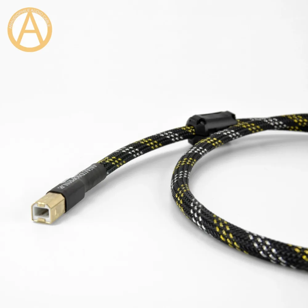HIFI USB кабель 4N OFC USB кабель для передачи данных тип А-тип в кабель USB аудио-видео кабель для USB DAC компьютерный ноутбук проектор