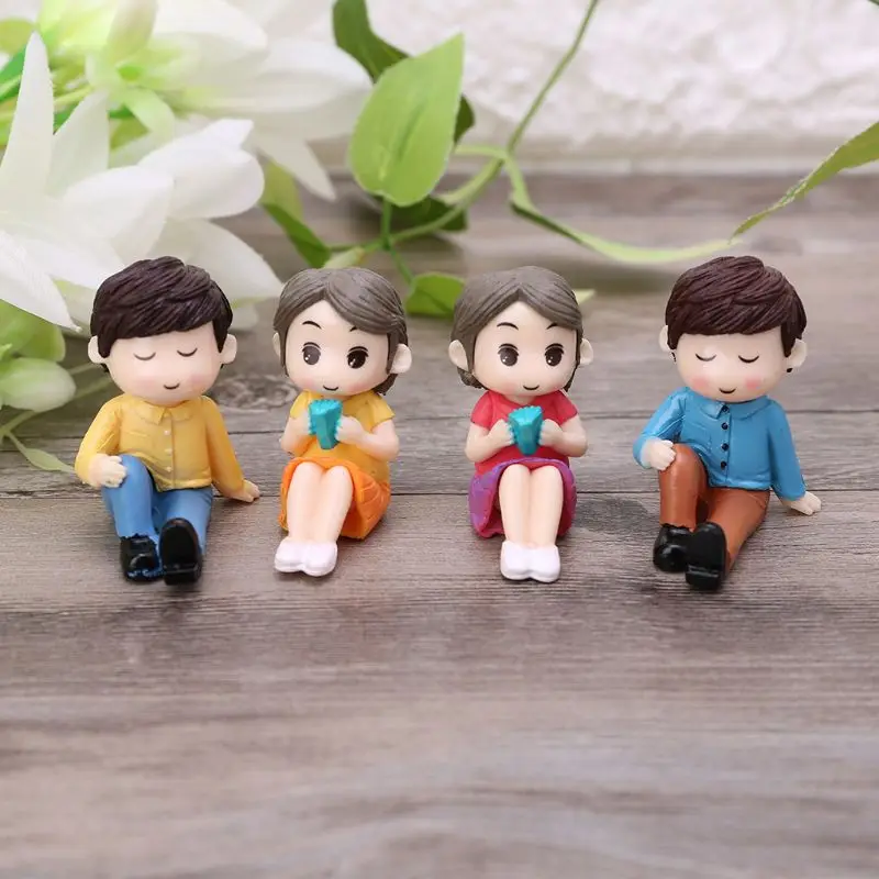 2 предмета в комплекте красивые влюбленной парой Свадебные украшения дома и сада