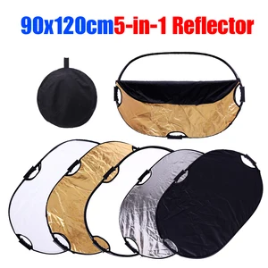 Фотографисветильник CY 90x120 см, 5 в 1, многофункциональное складное портативное Управление освещением студийный отражатель