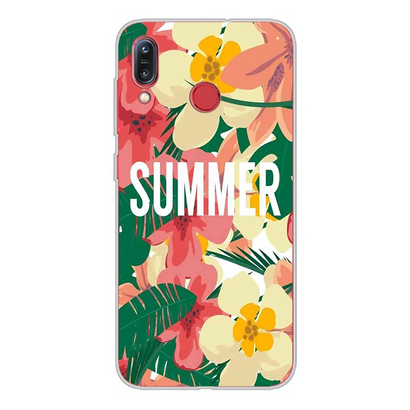 ciciber Phone Cases For ASUS Zenfone Max Pro (M1) (M2) Case Soft Back Cover ZB601KL ZB602KL ZB631KL ZB633KL ZB555KL Flower |