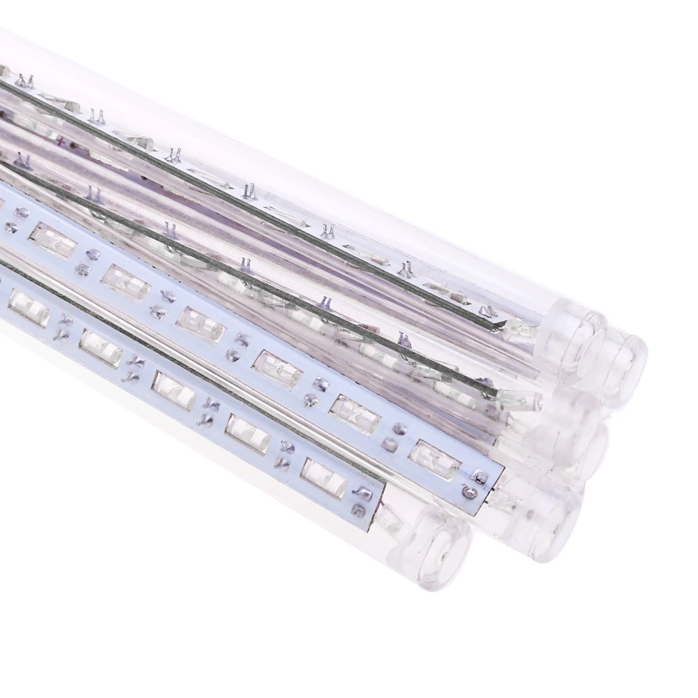 EU/US Plug 8 шт./компл. 20 см Метеор led метеорный поток Дождь Трубы Рождество огни