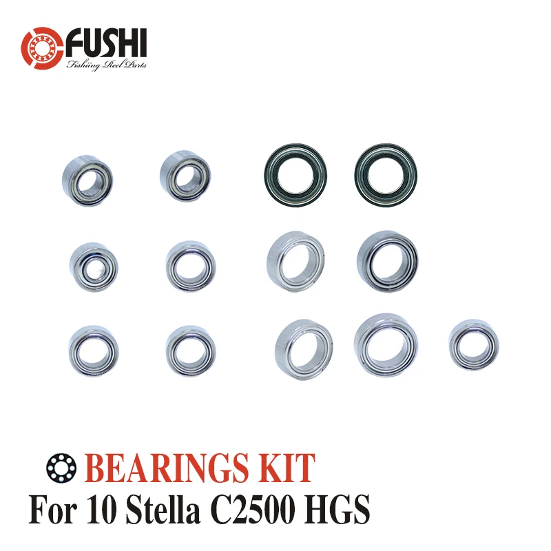 

Fishing Reel Stainless Steel Ball Bearings Kit For Shimano 10 Stella C2500 HGS / 02429 Spinning reels Bearing Kits