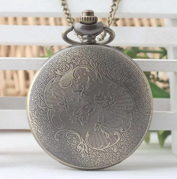 Супер герой Человек паук ретро карманные часы полые крутой дизайн с Fob ожерелье