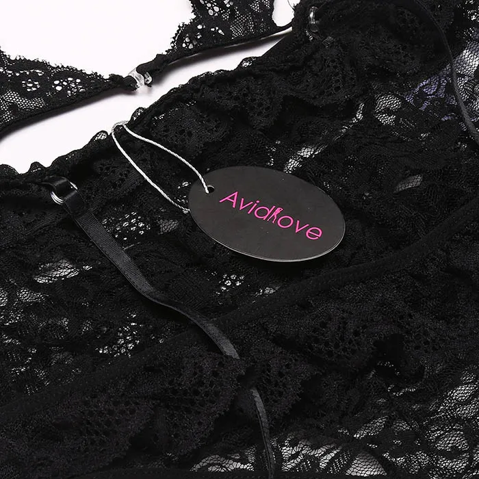 Avidlove, боди, боди, lenceria, микро бикини, транс, женское сексуальное нижнее белье, костюмы, набор, цветочные кружева, высокая талия, гламурный открытый бюстгальтер